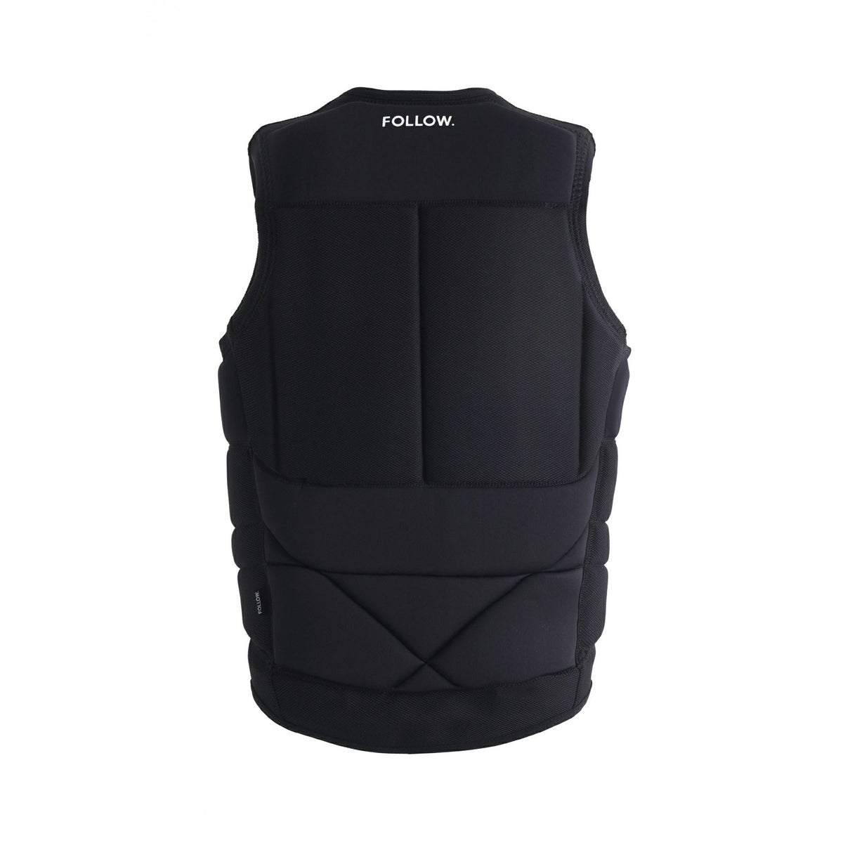FollowのCapiva（黒）インパクトベストの背面