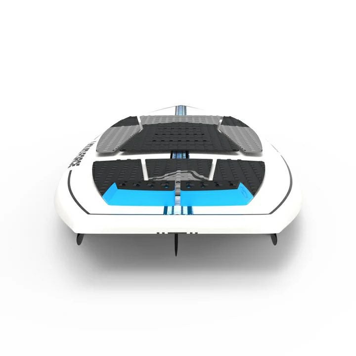 LIQUID FORCEのウェイクサーフボード　Flyer Thrusterを正面から見た図