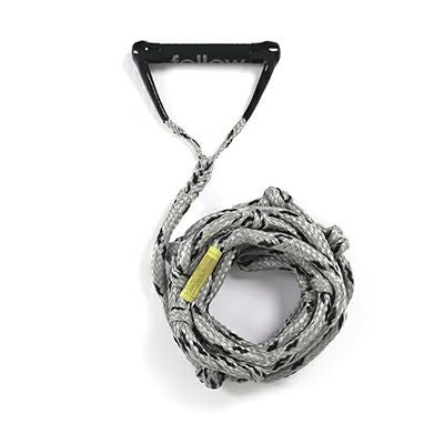 ボートアクセサリー　ウェイクサーフィン用トーイングロープ（カラー　Black/Grey）