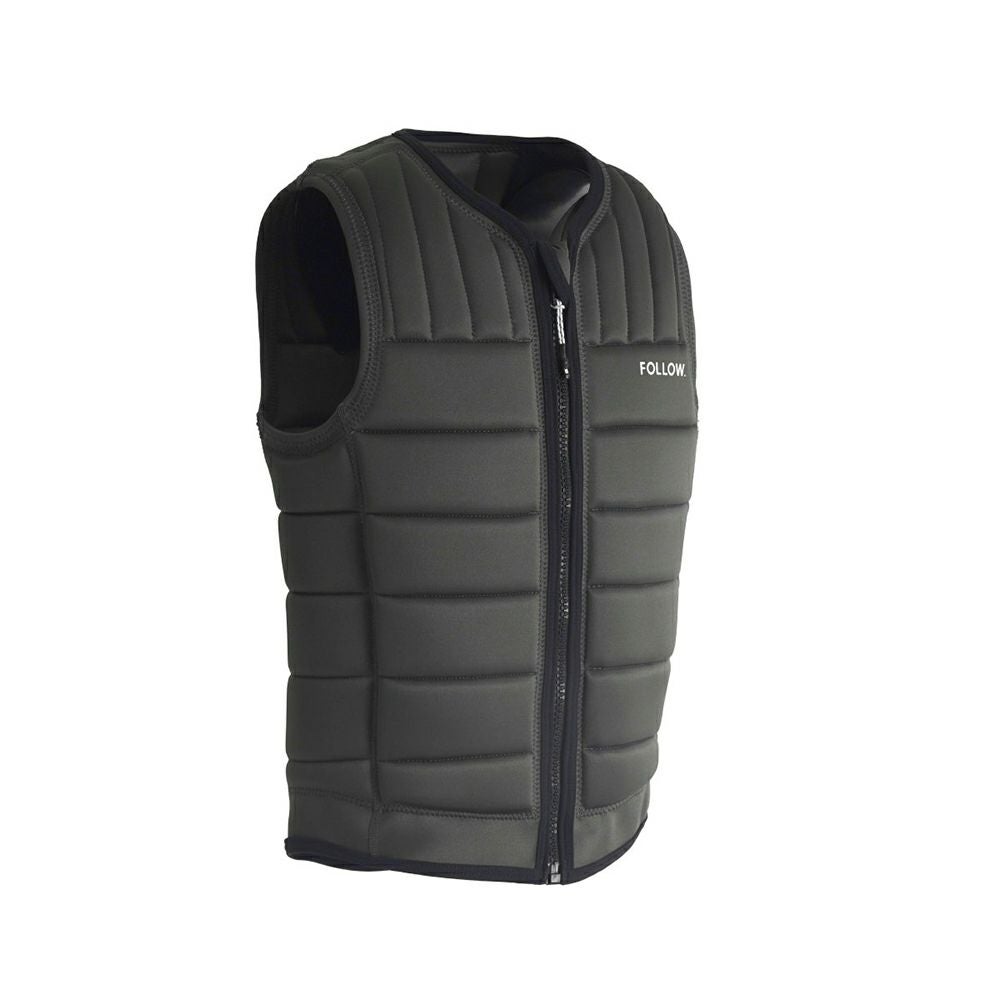 FollowのTotal（オリーブグレー）インパクトベストの側面