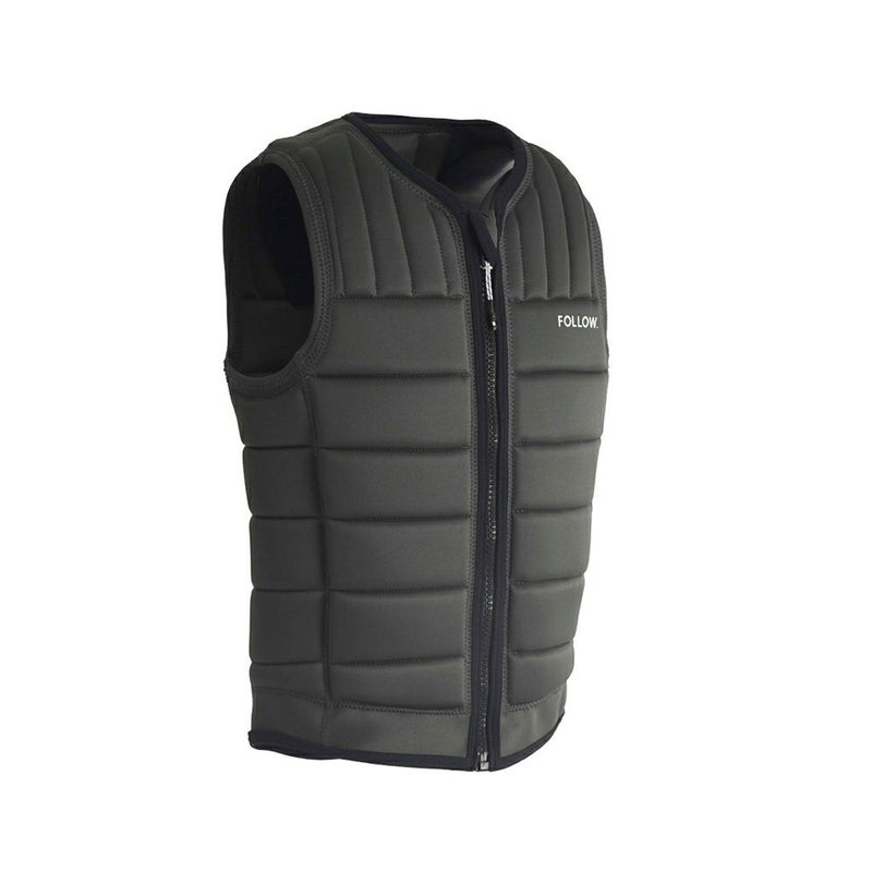 FollowのTotal（オリーブグレー）インパクトベストの側面