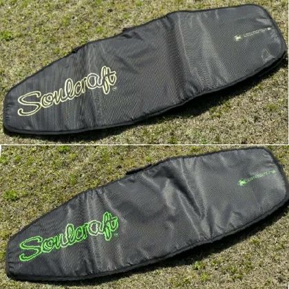 Soulcraftのボードバッグの表と裏両方