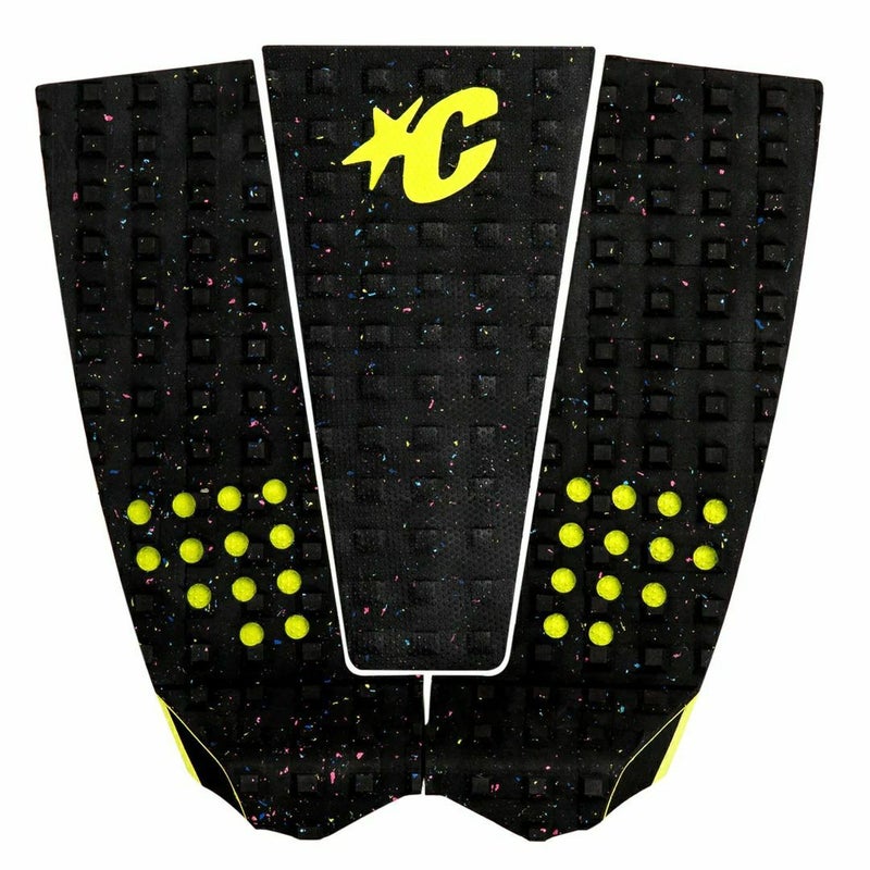 サーフボードアクセサリー　デッキパッド　ITALO FERREIRA LITE（黒と黄色）